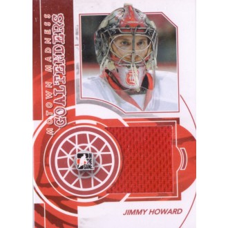 Jersey karty - Howard Jimmy - 2012-13 ITG Motown Madness Goaltenders Memorabilia No.G-01