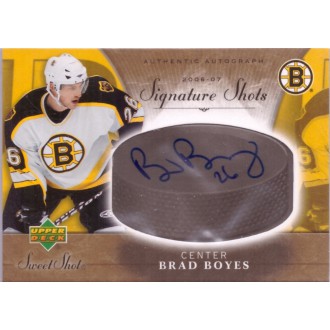 Podepsané karty - Boyes Brad - 2006-07 Sweet Shot Signature Shots No.SS-BB