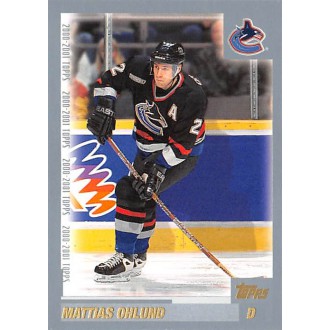 Řadové karty - Ohlund Mattias - 2000-01 Topps No.72