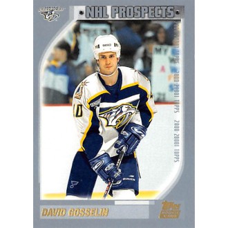 Řadové karty - Gosselin David - 2000-01 Topps No.304