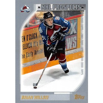 Řadové karty - Willsie Brian - 2000-01 Topps No.322