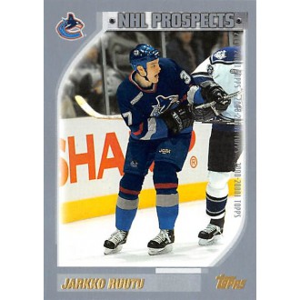 Řadové karty - Ruutu Jarkko - 2000-01 Topps No.323