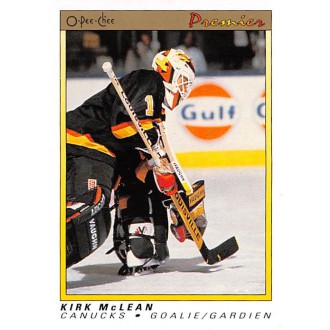 Řadové karty - McLean Kirk - 1990-91 OPC Premier No.70
