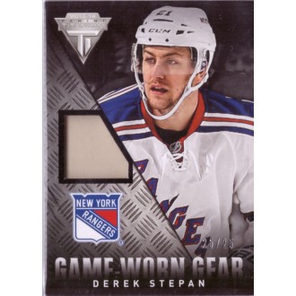 Exkluzivní karty - Stepan Derek - 2013-14 Titanium Game Worn Gear Patch No.GG-DST