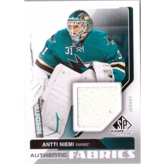 Jersey karty - Niemi Antti - 2014-15 SP Game Used Authentic Fabrics white No.AF-AN