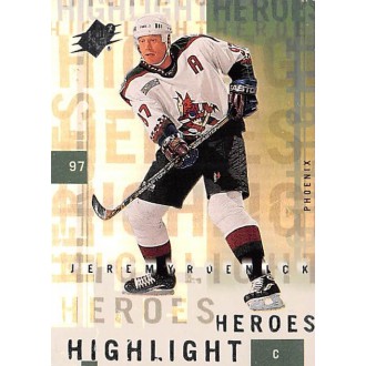 Insertní karty - Roenick Jeremy - 2000-01 SPx Highlight Heroes No.HH11