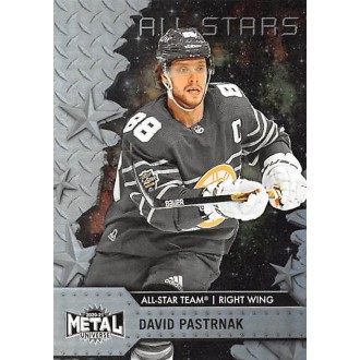 Paralelní karty - Pastrňák David - 2020-21 Metal Universe Spectrum No.158