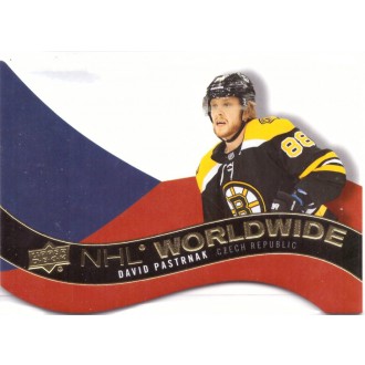 Insertní karty - Pastrňák David - 2020-21 Upper Deck NHL Worldwide Die Cut No.WW22