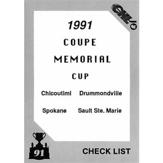Řadové karty - Checklist 62-131 - 1991 7th Inning Sketch Memorial Cup No.33