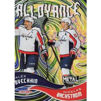 Insertní karty - Ovechkin Alexander, Backstrom Nicklas - 2020-21 Metal Universe Alloyance No.AL3