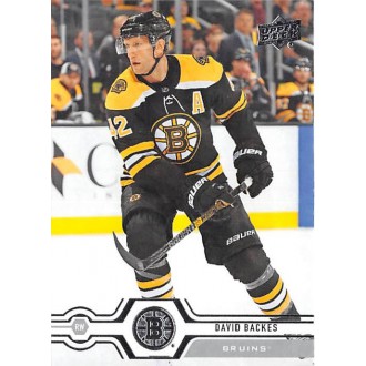 Řadové karty - Backes David - 2019-20 Upper Deck No.262