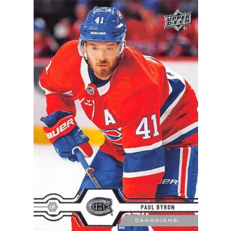 Řadové karty - Byron Paul - 2019-20 Upper Deck No.301
