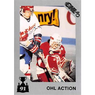 Řadové karty - OHL Action (Sault Ste. Marie vs. Oshawa) - 1991 7th Inning Sketch Memorial Cup No.47
