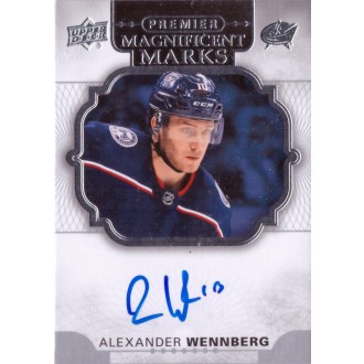 Podepsané karty - Wennberg Alexander - 2017-18 Premier Magnificent Marks No.MM-AW