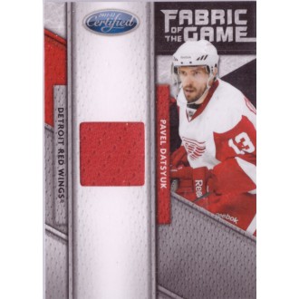 Jersey karty - Datsyuk Pavel - 2011-12 Certified Fabric of the Game No.51