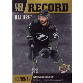 Insertní karty - Kucherov Nikita - 2019-20 Allure For the Record No.FR2