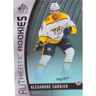 Paralelní karty - Carrier Alexandre - 2017-18 SP Game Used Rainbow No.124