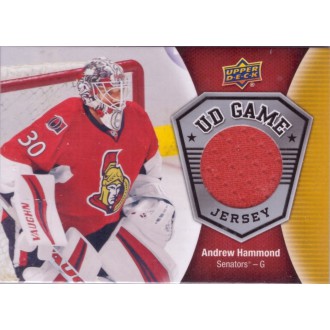 Jersey karty - Hammond Andrew - 2016-17 Upper Deck Game Jerseys red No.GJ-AH