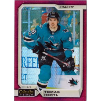 Paralelní karty - Hertl Tomáš - 2018-19 O-Pee-Chee Platinum Red Prism No.37