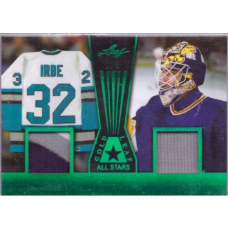 Patch karty - Irbe Arturs, Joseph Curtis - 2017-18 Leaf Gold All Stars Memorabilia Green No.GLAS-09