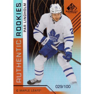 Paralelní karty - Lindholm Par - 2018-19 SP Game Used Orange Rainbow No.126