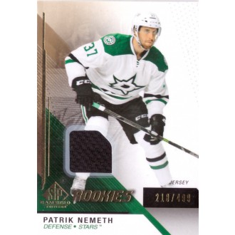 Jersey karty - Nemeth Patrik - 2014-15 SP Game Used Gold Jerseys No.107