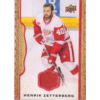 Jersey karty - Zetterberg Henrik - 2014-15 Masterpieces Memorabilia Framed Red Cloth No.112