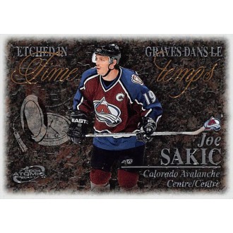 Insertní karty - Sakic Joe - 2003-04 McDonalds Pacific Etched in Time No.1