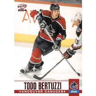 Paralelní karty - Bertuzzi Todd - 2003-04 Pacific Red No.327