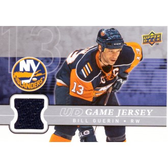 Jersey karty - Guerin Bill - 2008-09 Upper Deck Game Jerseys No.GJ-BG