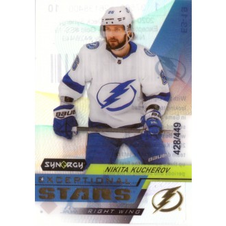 Insertní karty - Kucherov Nikita - 2020-21 Synergy Exceptional Stars Gold No.ES19