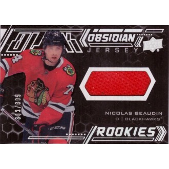 Jersey karty - Beaudin Nicolas - 2020-21 SPx UD Black Obsidian Rookie Jerseys red No.ORJ-NB