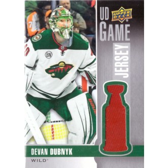 Jersey karty - Dubnyk Devan - 2019-20 Upper Deck Game Jerseys red No.GJ-DD