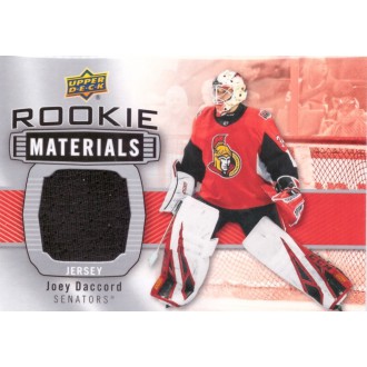 Jersey karty - Daccord Joey - 2019-20 Upper Deck Rookie Materials black No.RM-JD