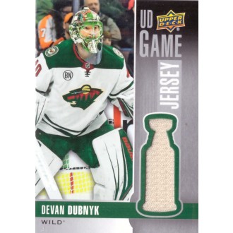 Jersey karty - Dubnyk Devan - 2019-20 Upper Deck Game Jerseys white No.GJ-DD