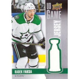 Jersey karty - Faksa Radek - 2019-20 Upper Deck Game Jerseys No.GJ-RF