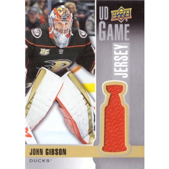 Jersey karty - Gibson John - 2019-20 Upper Deck Game Jerseys No.GJ-JG