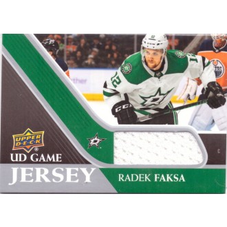 Jersey karty - Faksa Radek - 2020-21 Upper Deck Game Jerseys No.GJ-RF