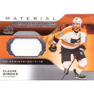 Jersey karty - Giroux Claude - 2020-21 SP Game Used Distinctions Materials No.DM-CG