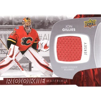 Jersey karty - Gillies Jon - 2017-18 Upper Deck Rookie Materials red No.RM-JG