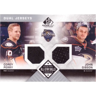 Jersey karty - Perry Corey, Gibson John - 2016-17 SP Game Used All Star Skills Dual Fabrics black No.AS2-PG