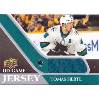 Jersey karty - Hertl Tomáš - 2020-21 Upper Deck Game Jerseys  No.GJ-HE