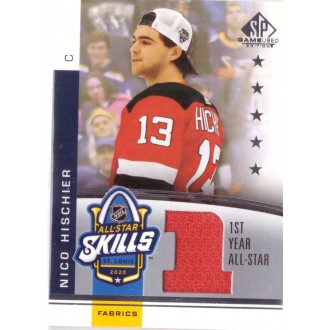 Jersey karty - Hischier Nico - 2020-21 SP Game Used 2020 NHL All Star Skills Fabrics 1st Year No.AS1-NH