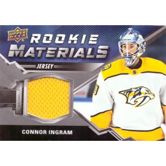 Jersey karty - Ingram Connor - 2020-21 Upper Deck Rookie Materials yellow No.RM-CI
