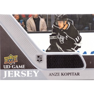 Jersey karty - Kopitar Anze - 2020-21 Upper Deck Game Jerseys black No.GJ-AN