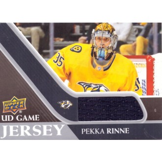 Jersey karty - Rinne Pekka - 2020-21 Upper Deck Game Jerseys blue No.GJ-PR