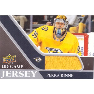 Jersey karty - Rinne Pekka - 2020-21 Upper Deck Game Jerseys yellow No.GJ-PR