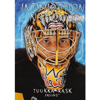 Insertní karty - Rask Tuukka - 2020-21 Metal Universe Intimidation Nation No.IN17