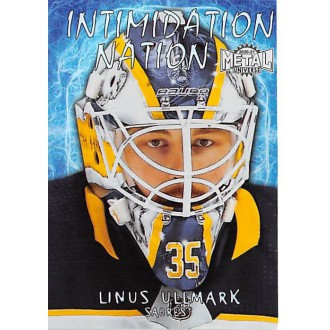 Insertní karty - Ullmark Linus - 2020-21 Metal Universe Intimidation Nation No.IN19