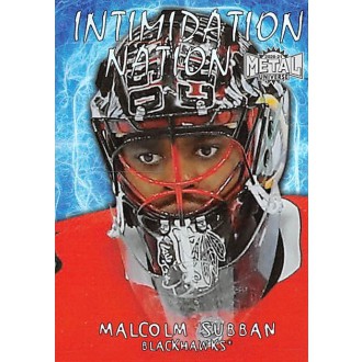 Insertní karty - Subban Malcolm - 2020-21 Metal Universe Intimidation Nation No.IN21
